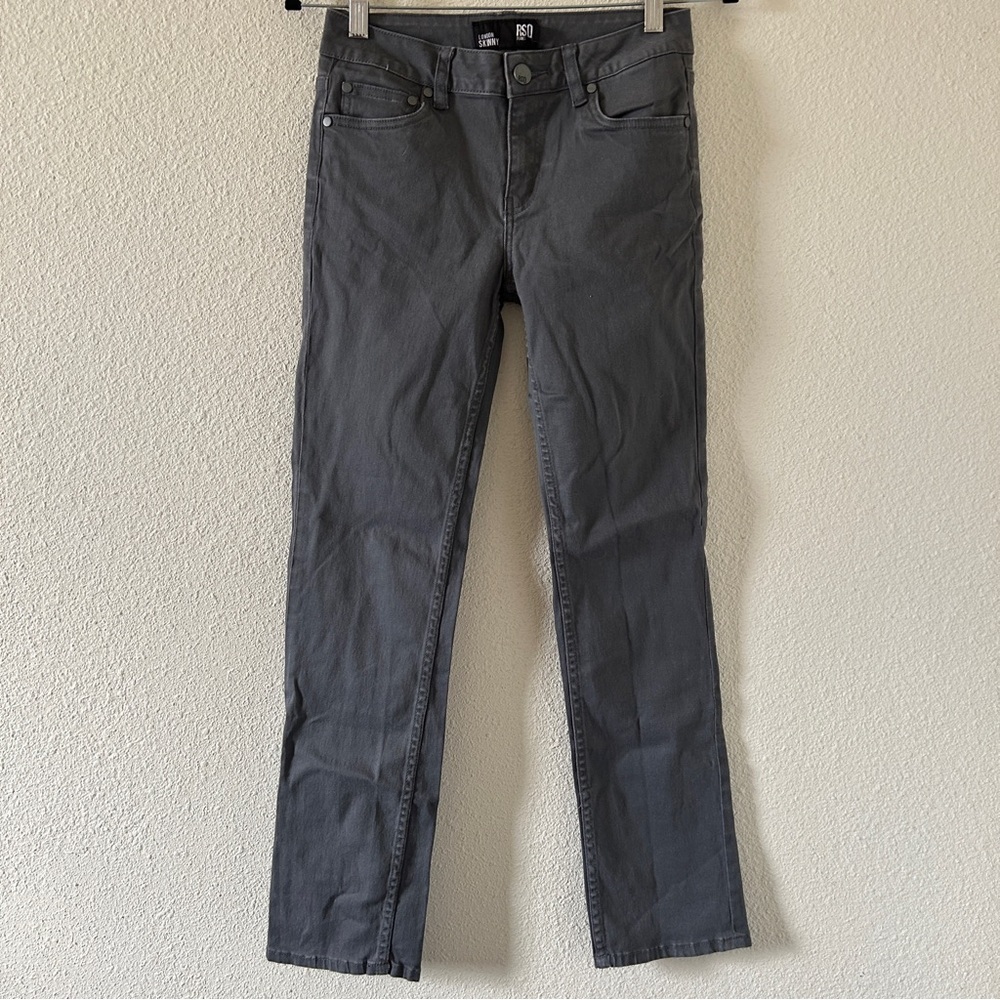 RSQ London Skinny Jeans Date Casual Street Everyday Girls size 16 Gray